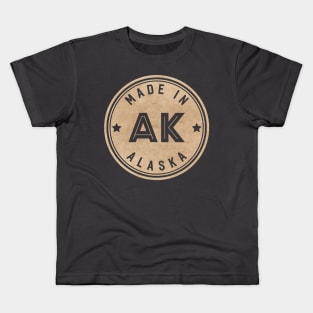 Made In Alaska AK State USA Kids T-Shirt